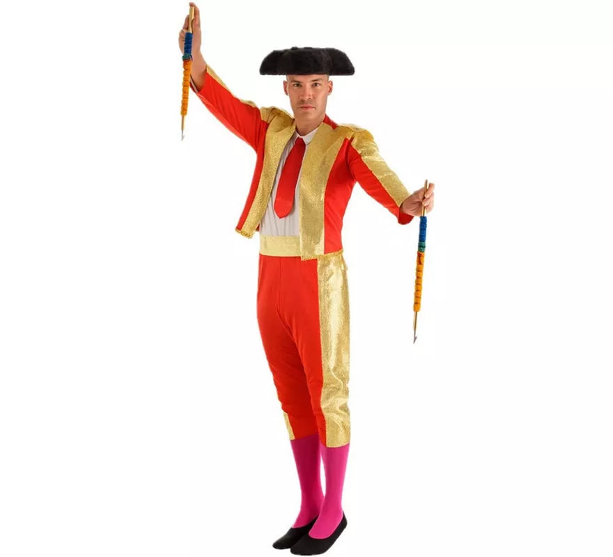 Translation missing: de.Disfraz de Torero Rojo para hombre