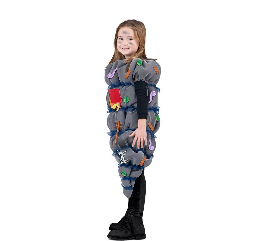 Translation missing: de.Disfraz de Tornado gris con accesorios para niños