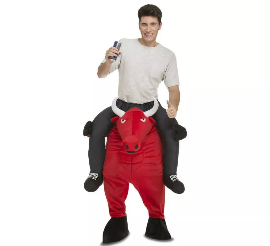 Disfraz de Toro Rojo a hombros para adultos