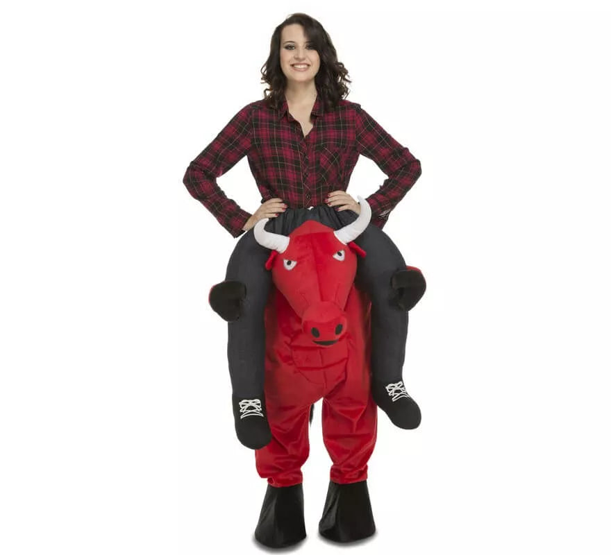 Translation missing: de.Disfraz de Toro Rojo a hombros para adultos