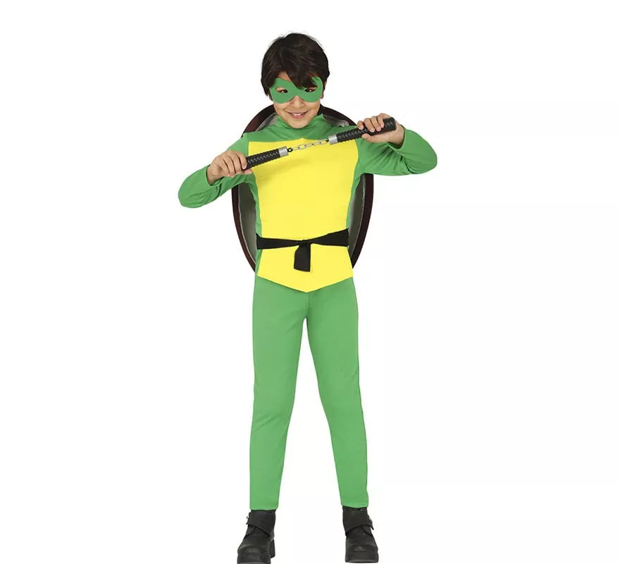 Translation missing: de.Disfraz de Tortuga de combate con mochila para niños