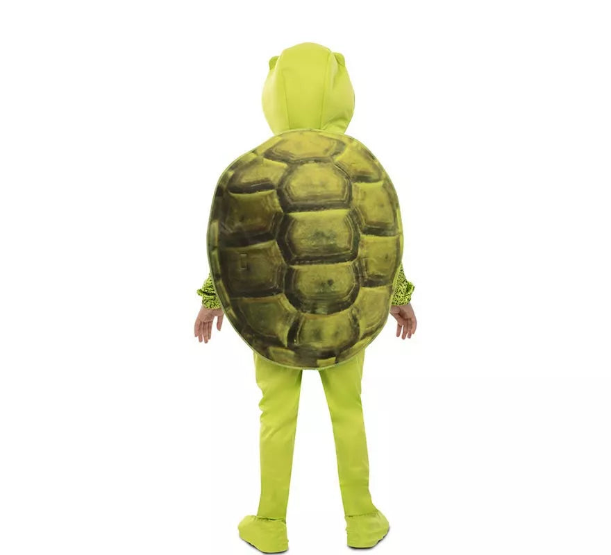 Translation missing: de.Disfraz de Tortuga verde con caparazón para niños