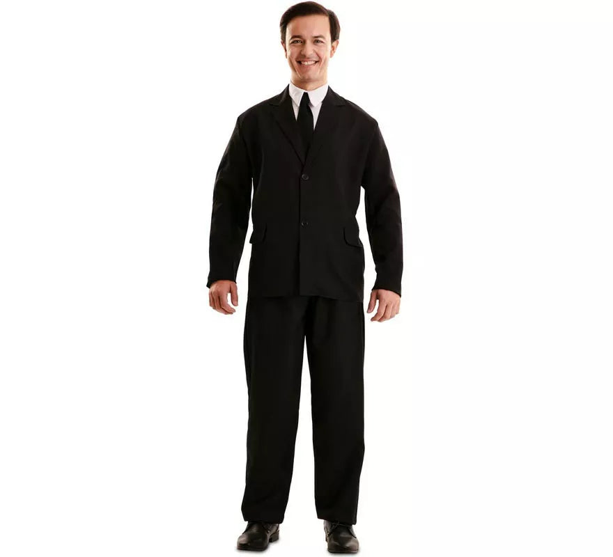 Translation missing: de.Disfraz de Traje de Hombre de Negro para adulto