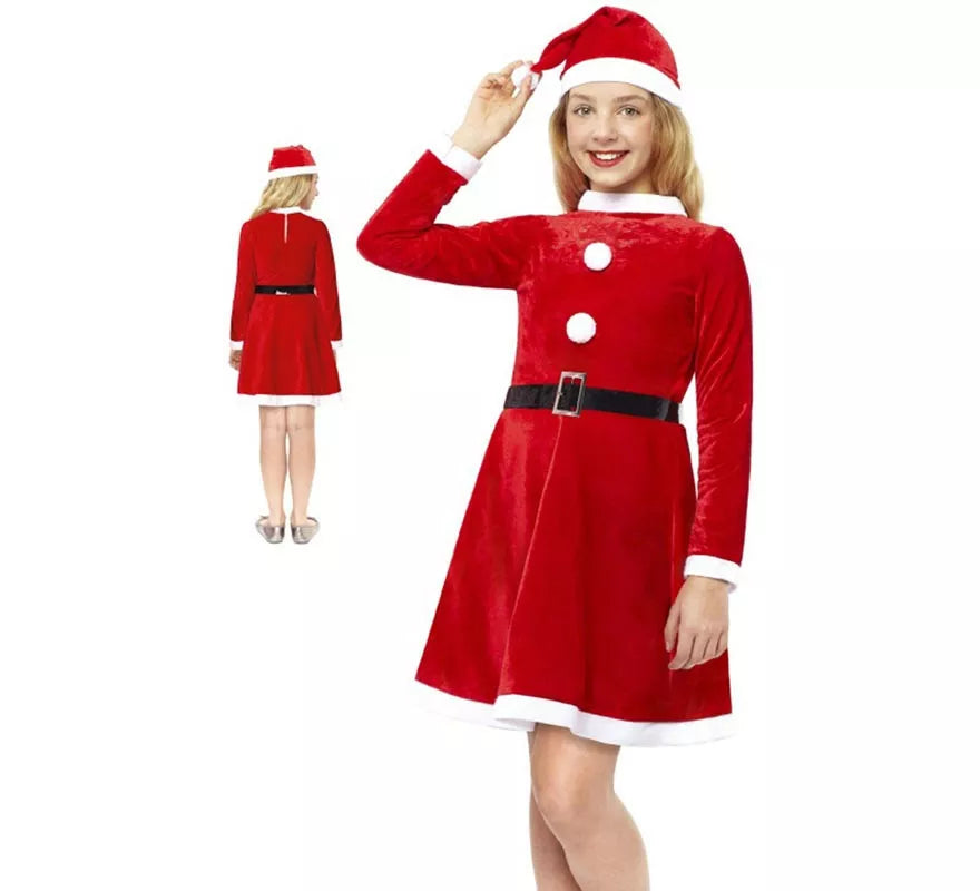 Translation missing: de.Disfraz de Traje Mamá Noel para bebé y niña