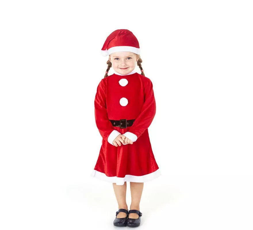 Translation missing: de.Disfraz de Traje Mamá Noel para bebé y niña