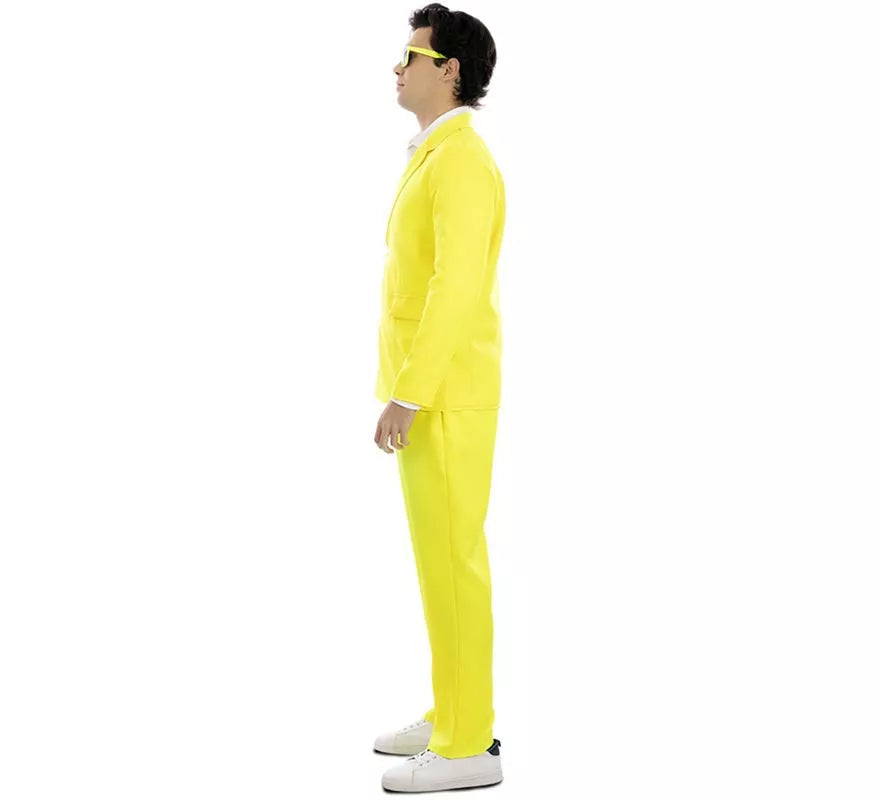 Translation missing: de.Disfraz de Traje Neón amarillo para hombre