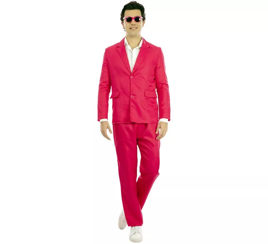 Translation missing: de.Disfraz de Traje Neón rosa para hombre