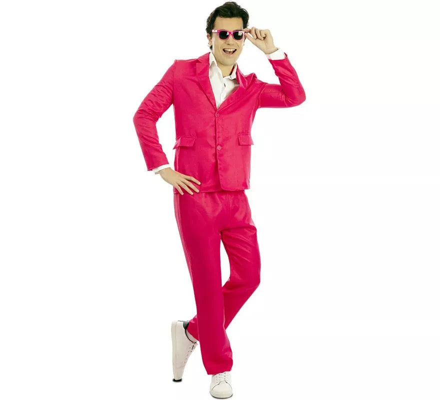 Translation missing: de.Disfraz de Traje Neón rosa para hombre