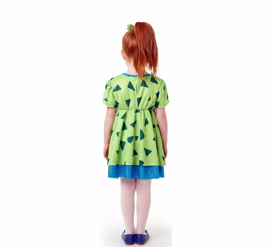 Translation missing: de.Disfraz de Troglodita verde para niña