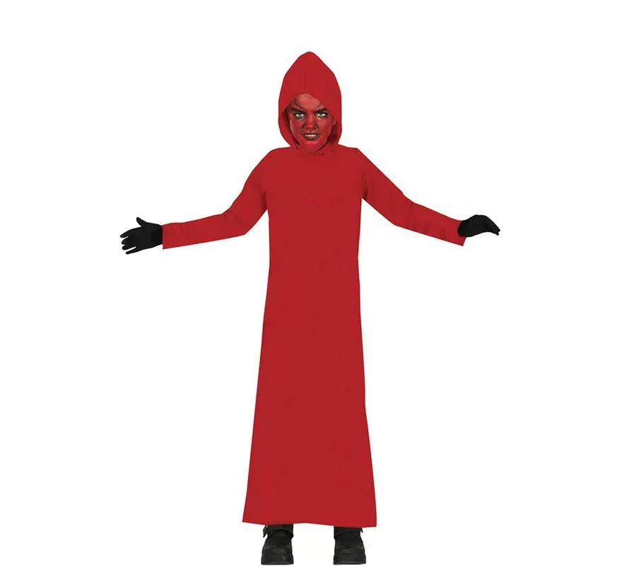 Translation missing: de.Disfraz de Túnica Demonio con Capucha roja para niños