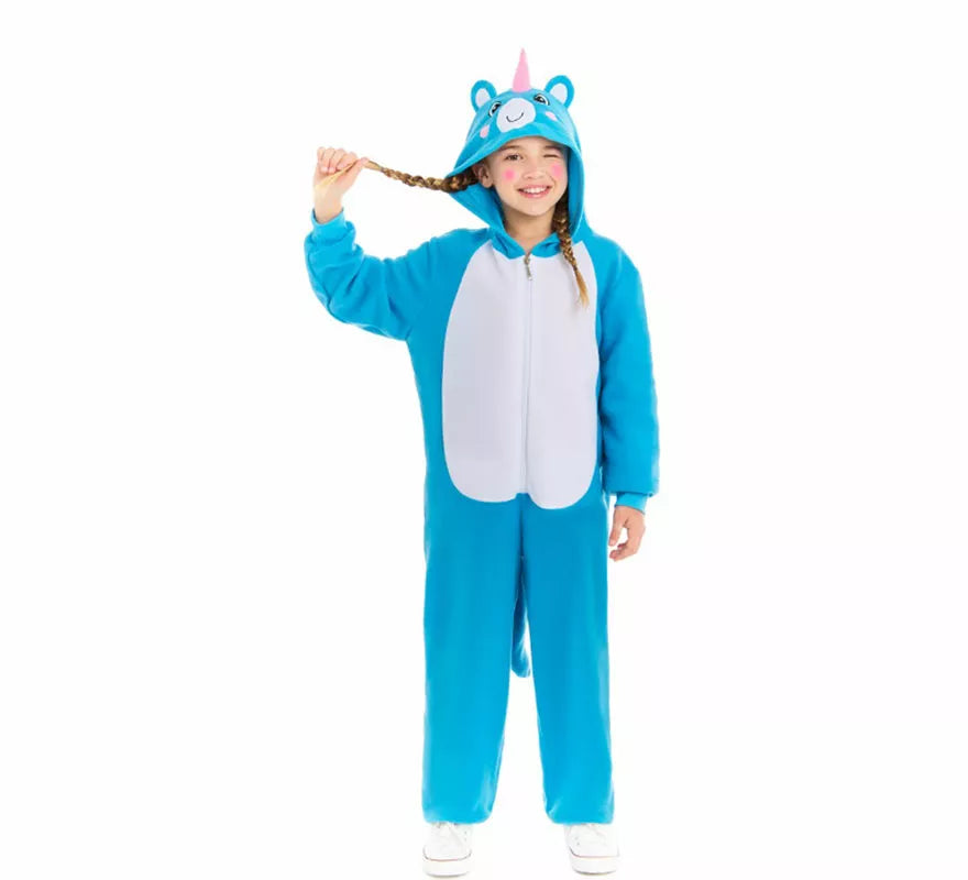 Translation missing: de.Disfraz de Unicornio Azul para niños