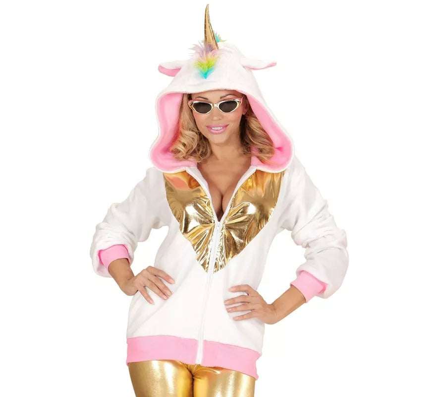 Translation missing: de.Disfraz de Unicornio Fantasía dorado para adulto