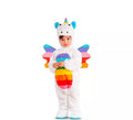 Disfraz de Unicornio multicolor con alas para bebé