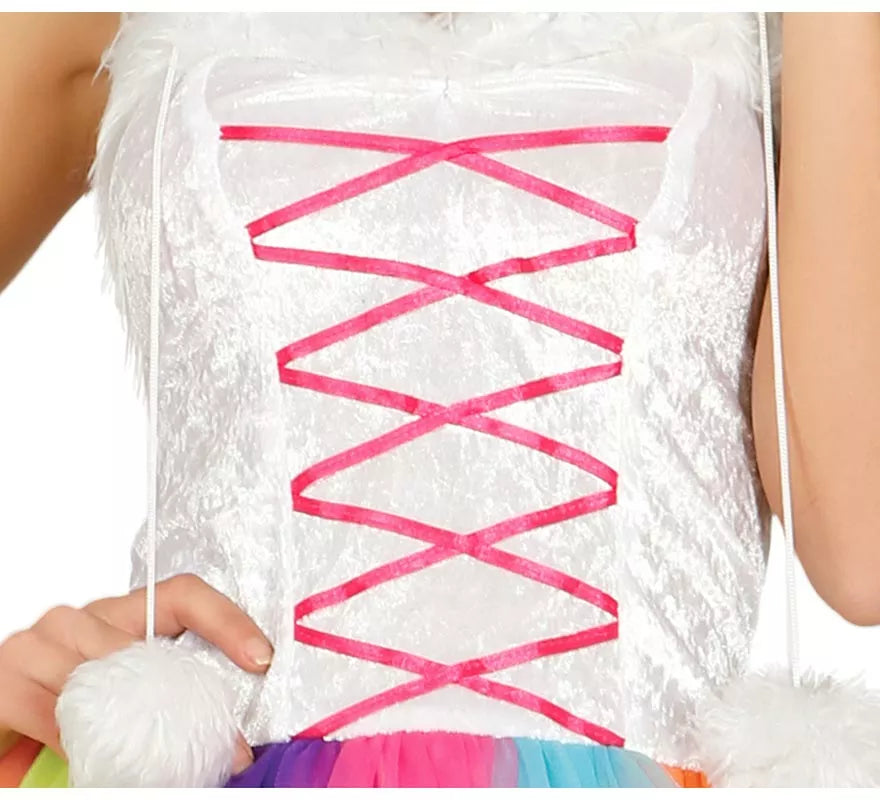 Translation missing: de.Disfraz de Unicornio Multicolor con tutú para mujer