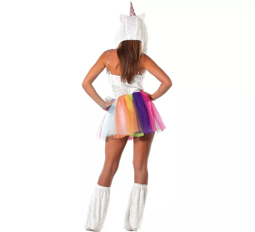 Translation missing: de.Disfraz de Unicornio Multicolor con tutú para mujer
