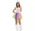 Disfraz de Unicornio Multicolor con tutú para mujer