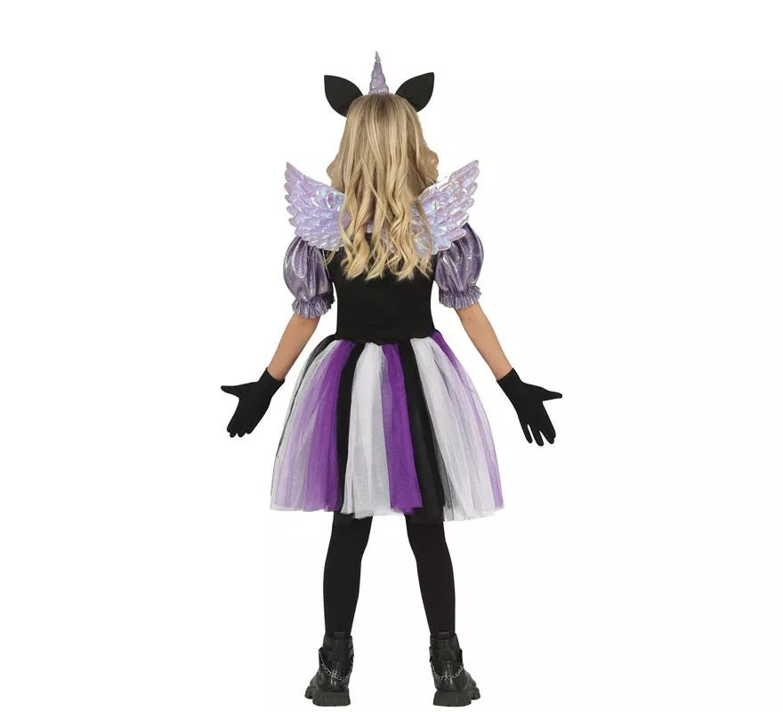Disfraz de Unicornio Oscuro para niña