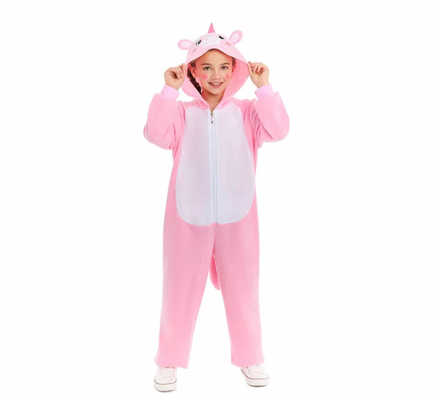 Translation missing: de.Disfraz de Unicornio Rosa para niños