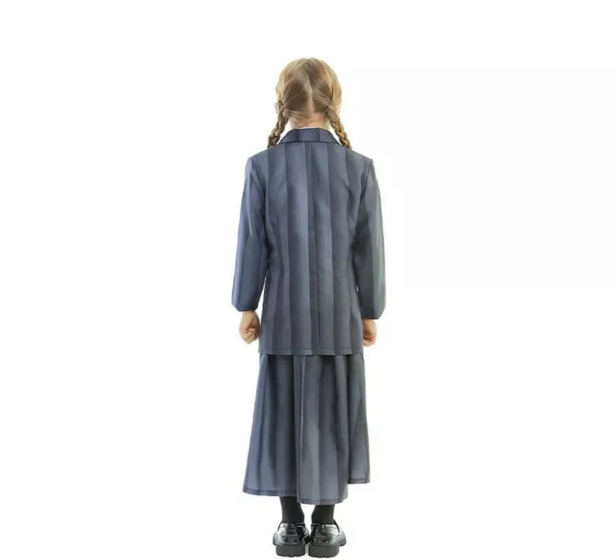 Translation missing: de.Disfraz de Uniforme Escolar Gótico a rayas para niña y adolescente