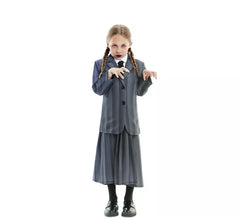 Gestreiftes Gothic-Schuluniform-Kostüm für Mädchen und Jugendliche