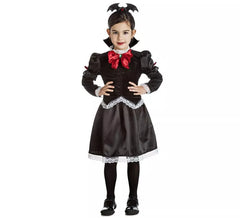 Dark Gothic Vampira Kostüm für Mädchen