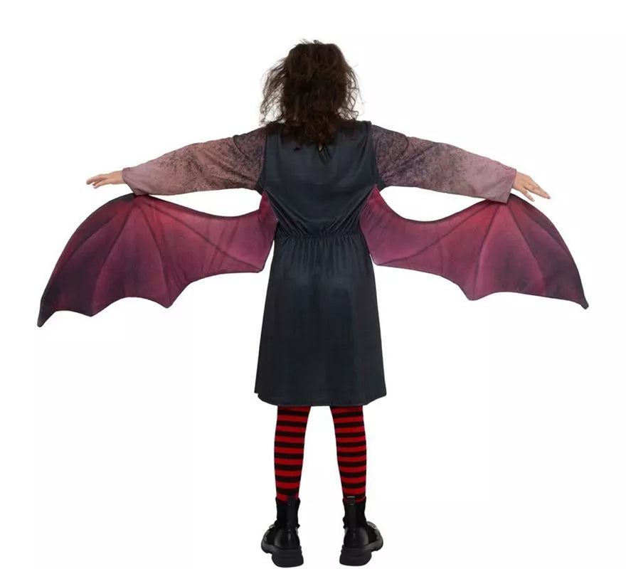 Translation missing: de.Disfraz de Vampira oscura con alas para niña