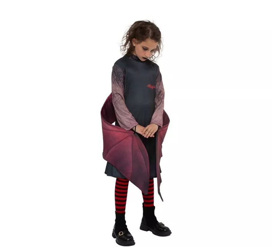 Translation missing: de.Disfraz de Vampira oscura con alas para niña