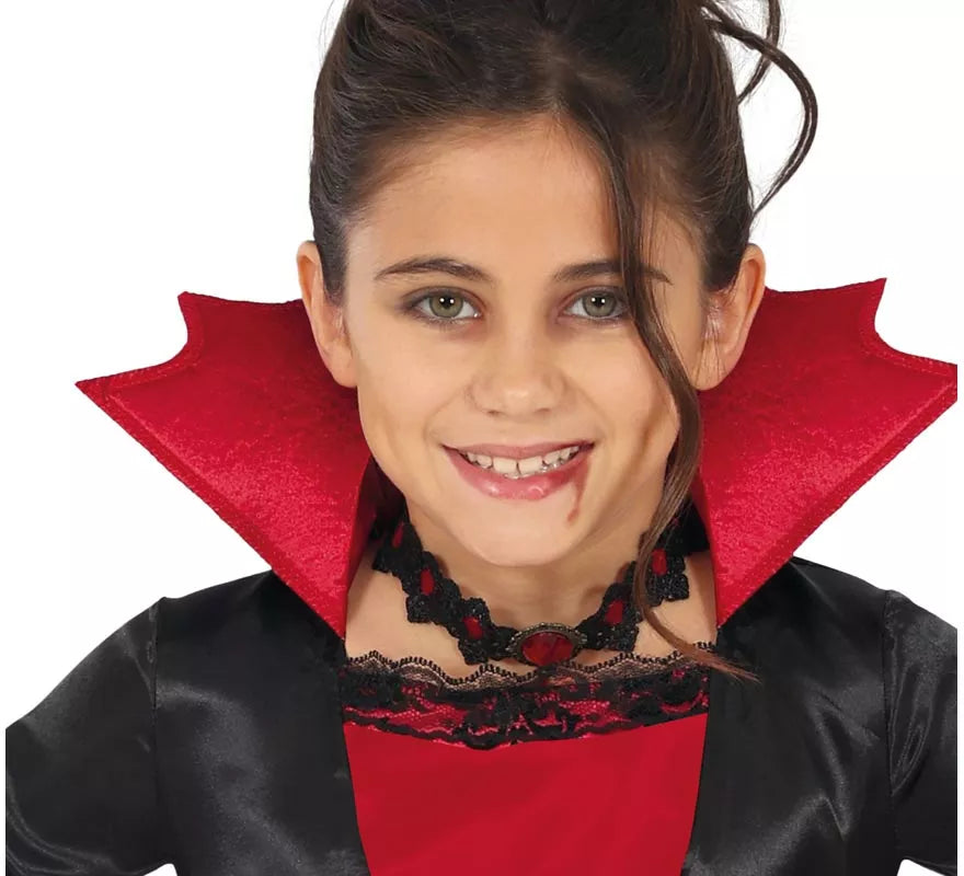 Translation missing: de.Disfraz de Vampiresa burdeos para niña