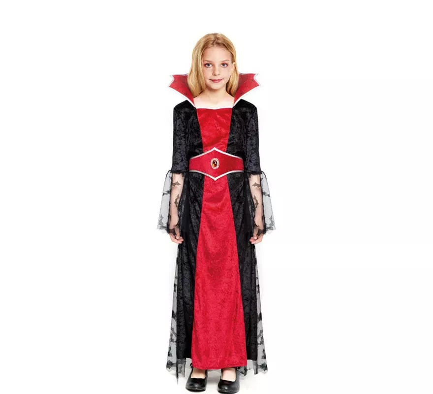 Translation missing: de.Disfraz de Vampiresa Capa Encaje para niña