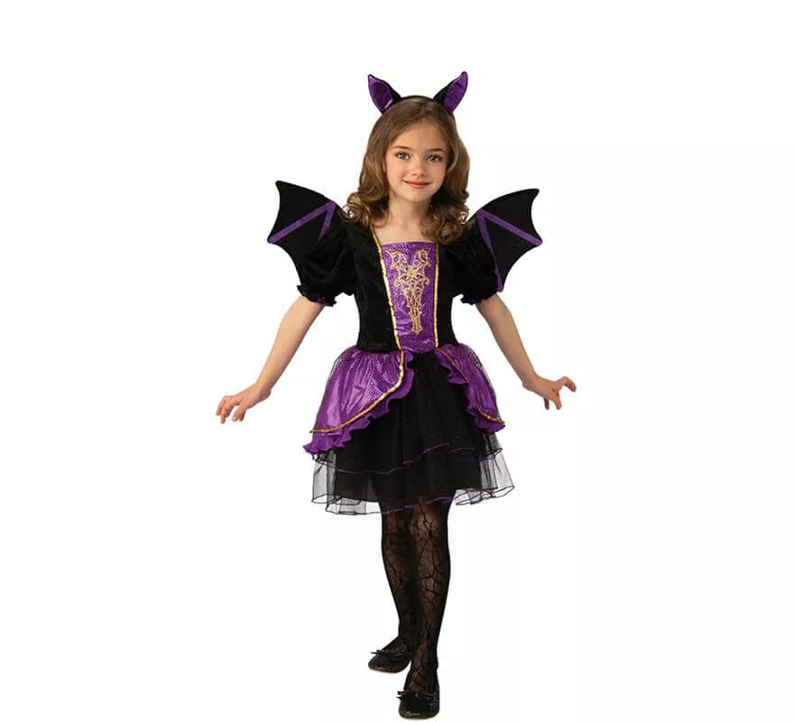 Translation missing: de.Disfraz de Vampiresa con Alas para niña