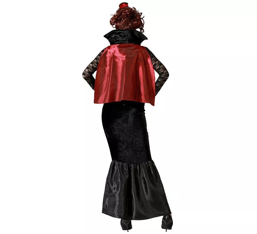 Disfraz de Vampiresa con capa para mujer