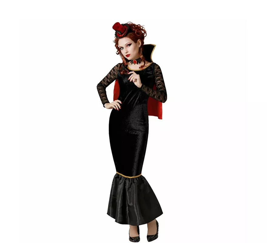 Translation missing: de.Disfraz de Vampiresa con capa para mujer