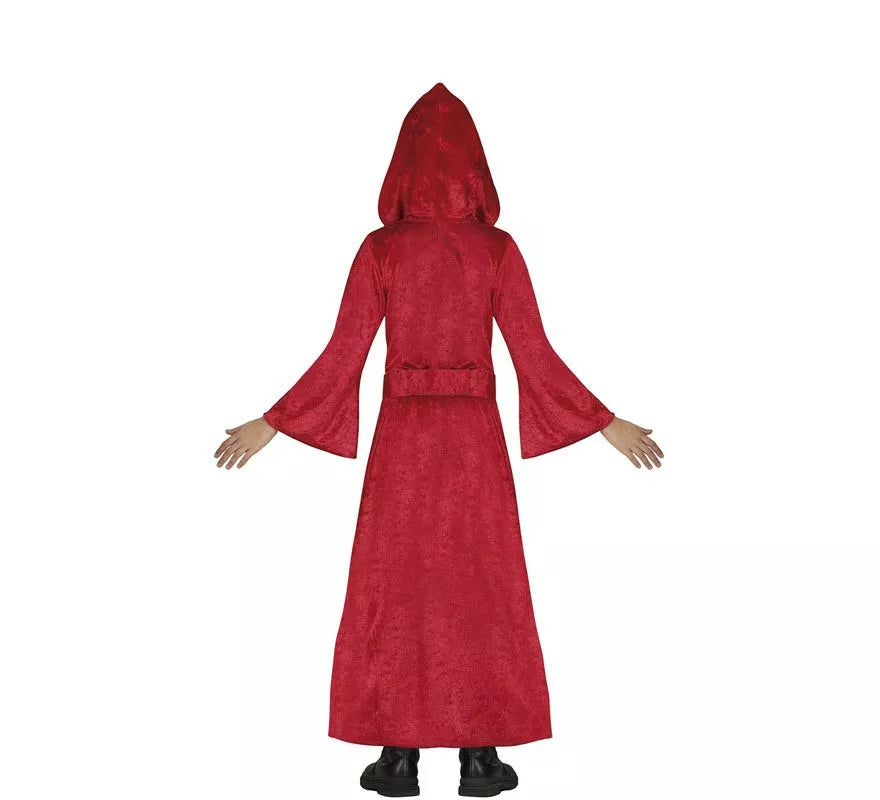Translation missing: de.Disfraz de Vampiresa con capucha roja para niña
