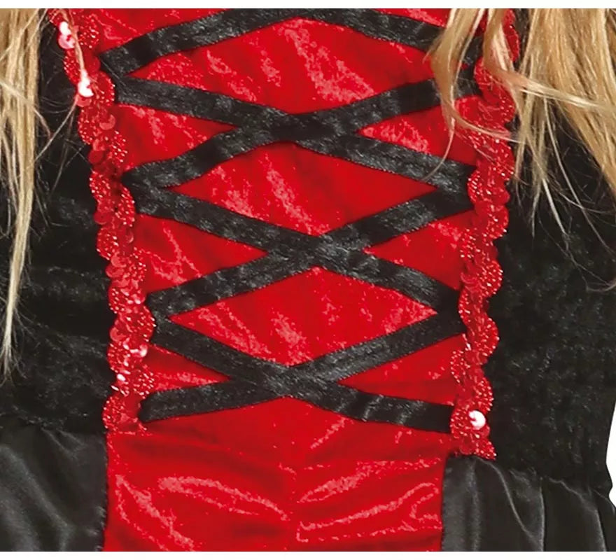 Translation missing: de.Disfraz de Vampiresa con vestido largo para niña