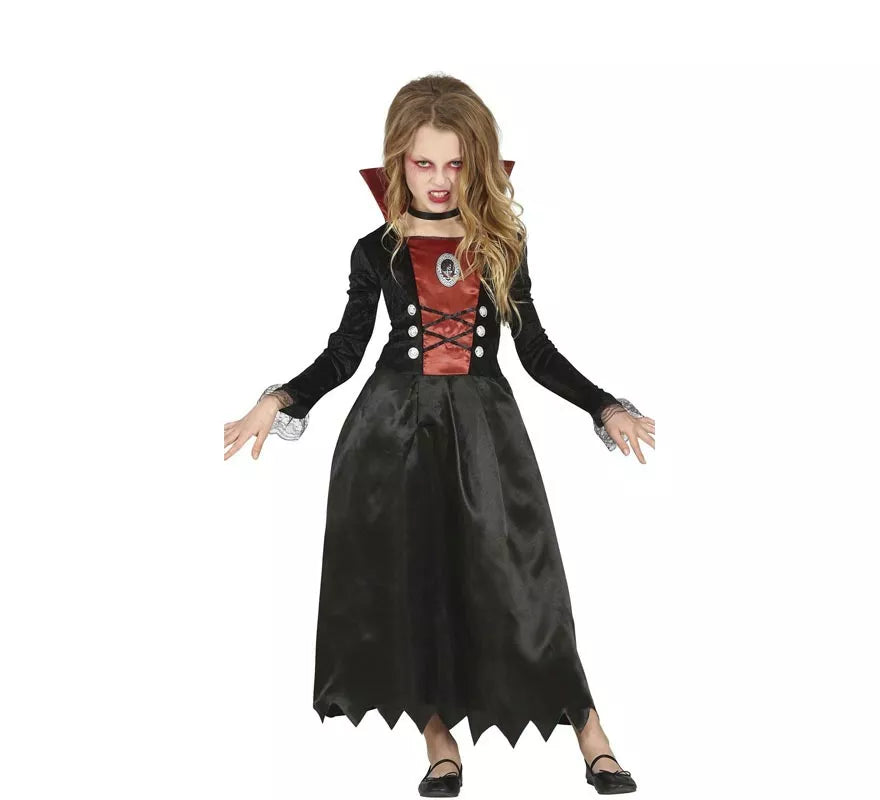 Translation missing: de.Disfraz de Vampiresa de Época para niña