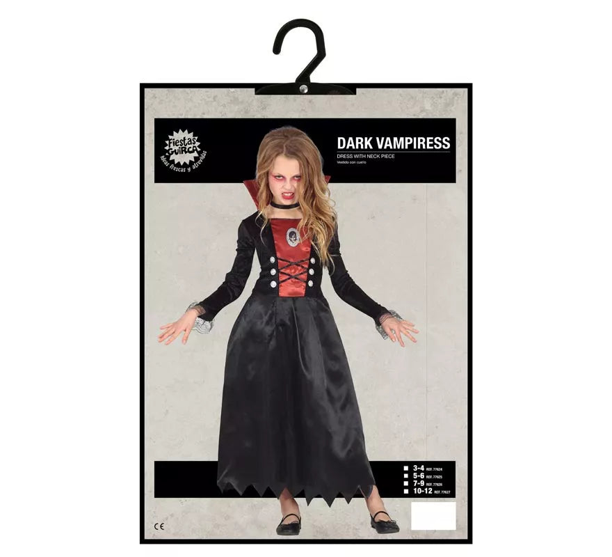 Translation missing: de.Disfraz de Vampiresa de Época para niña