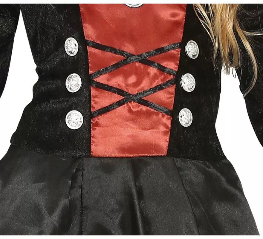 Translation missing: de.Disfraz de Vampiresa de Época para niña