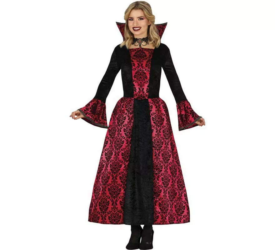 Translation missing: de.Disfraz de Vampiresa de Gótica roja para mujer