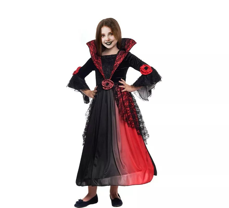Translation missing: de.Disfraz de Vampiresa Deluxe para niña