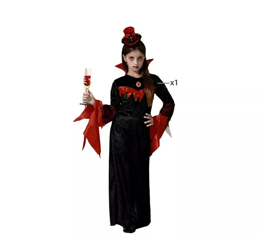 Translation missing: de.Disfraz de Vampiresa Elegante para niña
