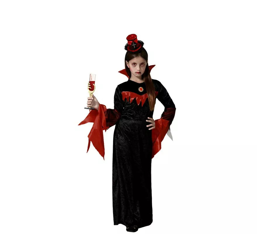 Disfraz de Vampiresa Elegante para niña