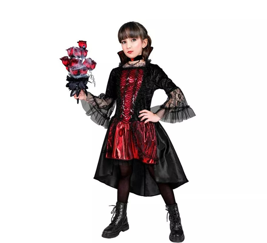 Disfraz de Vampiresa Elegante para niña