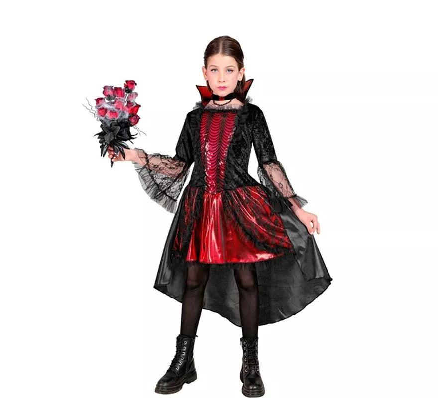 Translation missing: de.Disfraz de Vampiresa Elegante para niña
