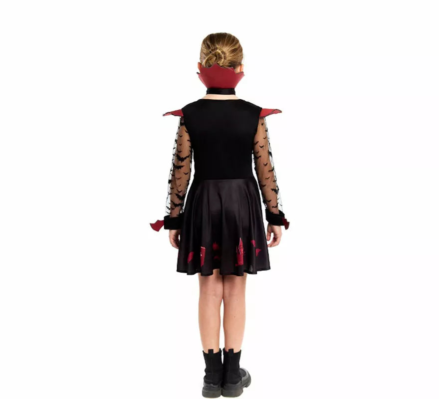 Disfraz de Vampiresa Elegante para niña