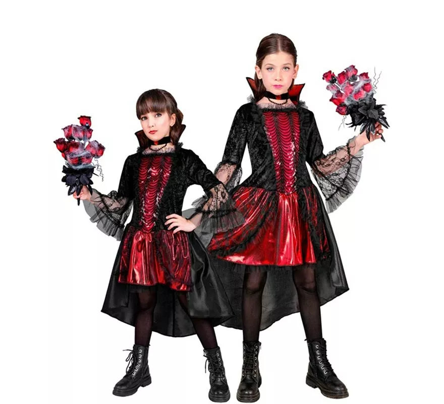 Disfraz de Vampiresa Elegante para niña
