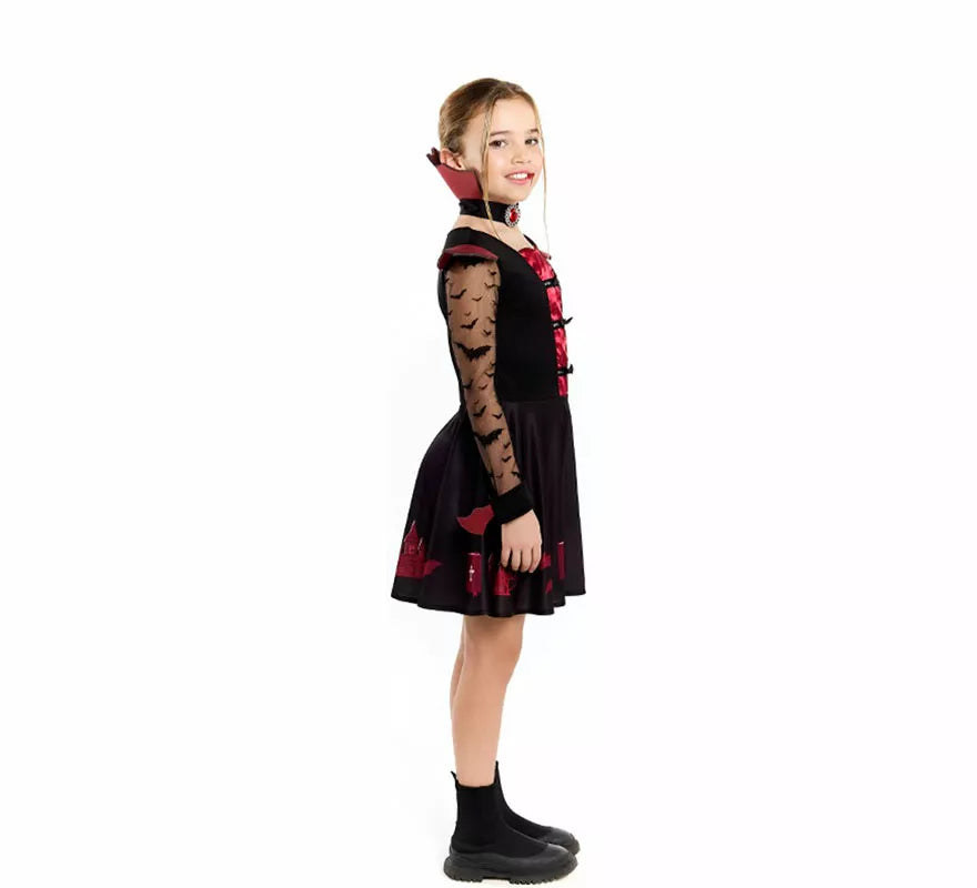 Disfraz de Vampiresa Elegante para niña