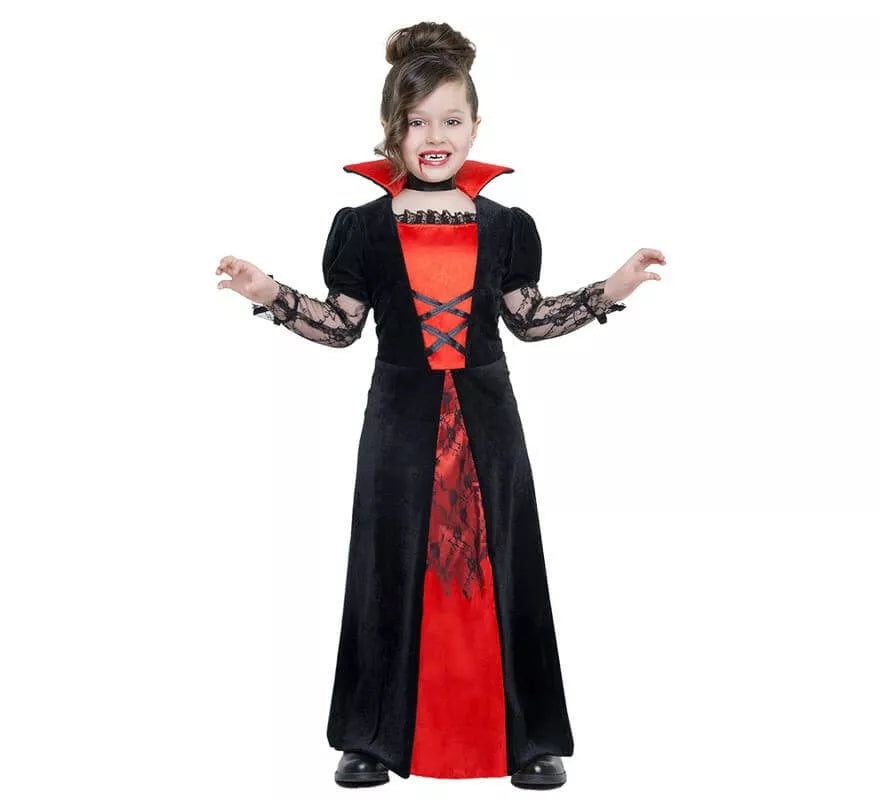 Translation missing: de.Disfraz de Vampiresa encaje para niña