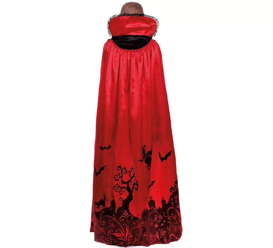 Translation missing: de.Disfraz de Vampiresa Estampado Deluxe para mujer