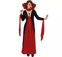 Rotes Gothic-Vampir-Kostüm für Damen