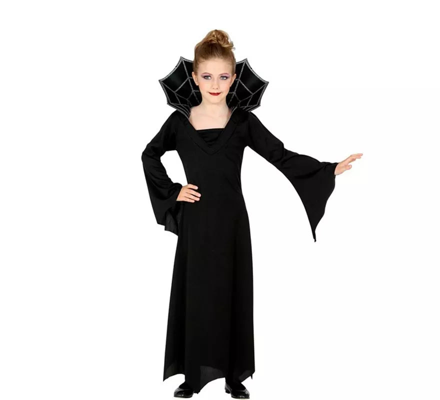 Disfraz de Vampiresa negro para niña